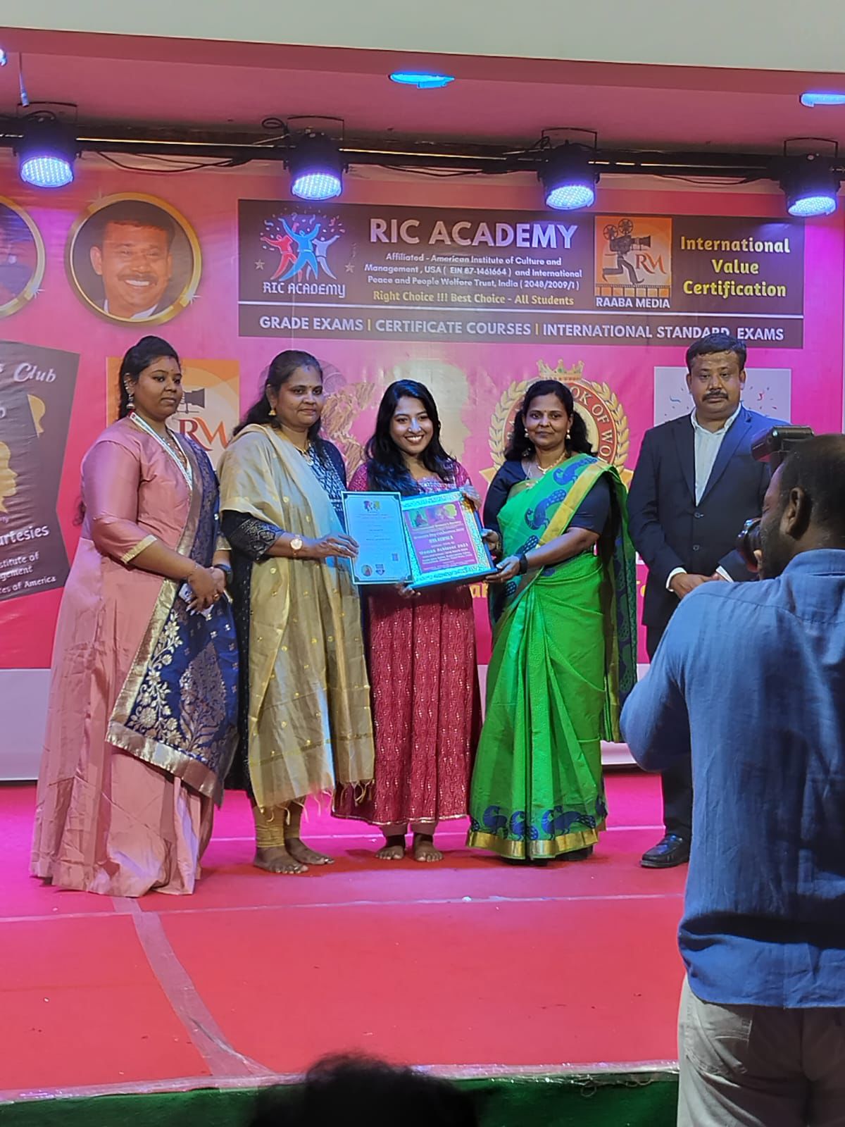 Governor's recognition for Bharatanatyam