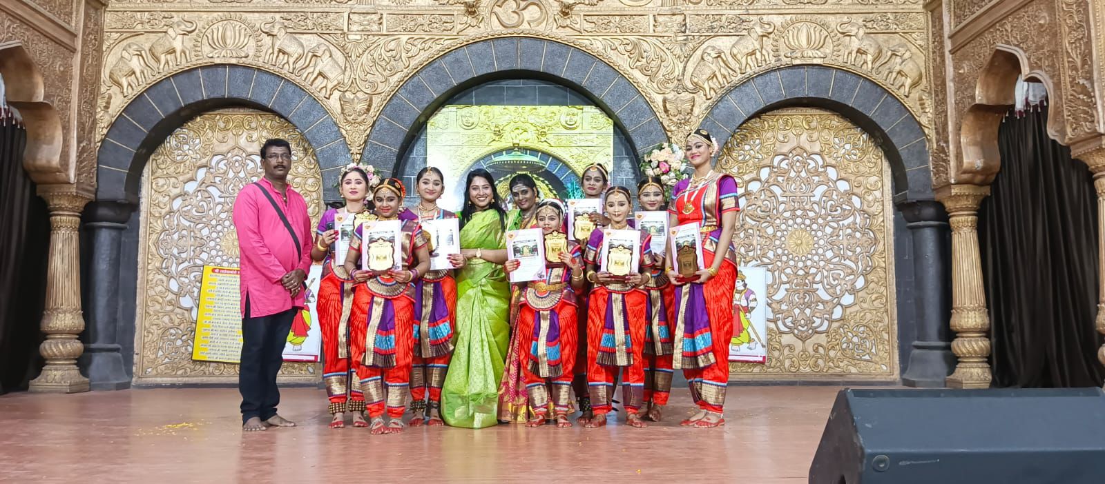 Governor's recognition - dance school Chennai